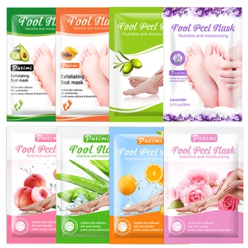 

8pair Foot Mask Smooth Renewal Foot Peeling Mask Remove Dead Skin Peel Foot Exfoliating Mask Socks for Pedicure Spa Socks