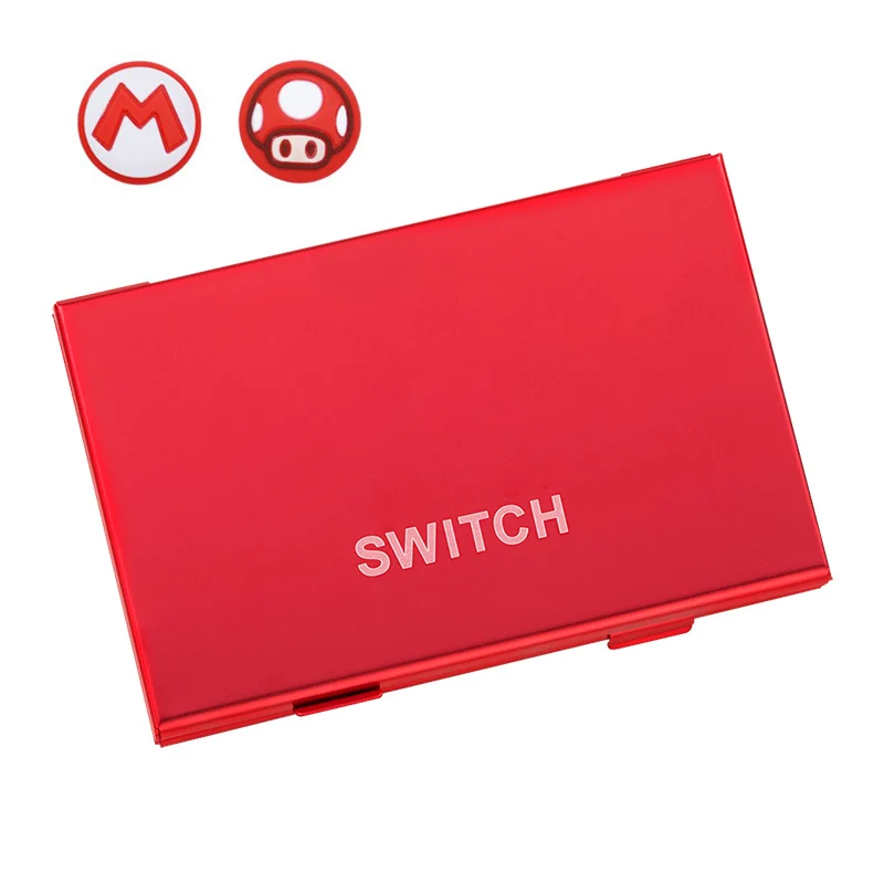 Алюминиевый футляр для игровых карт премиум класса, переносной ящик для хранения, защитный жесткий чехол, аксессуары для Nintendo doswitch