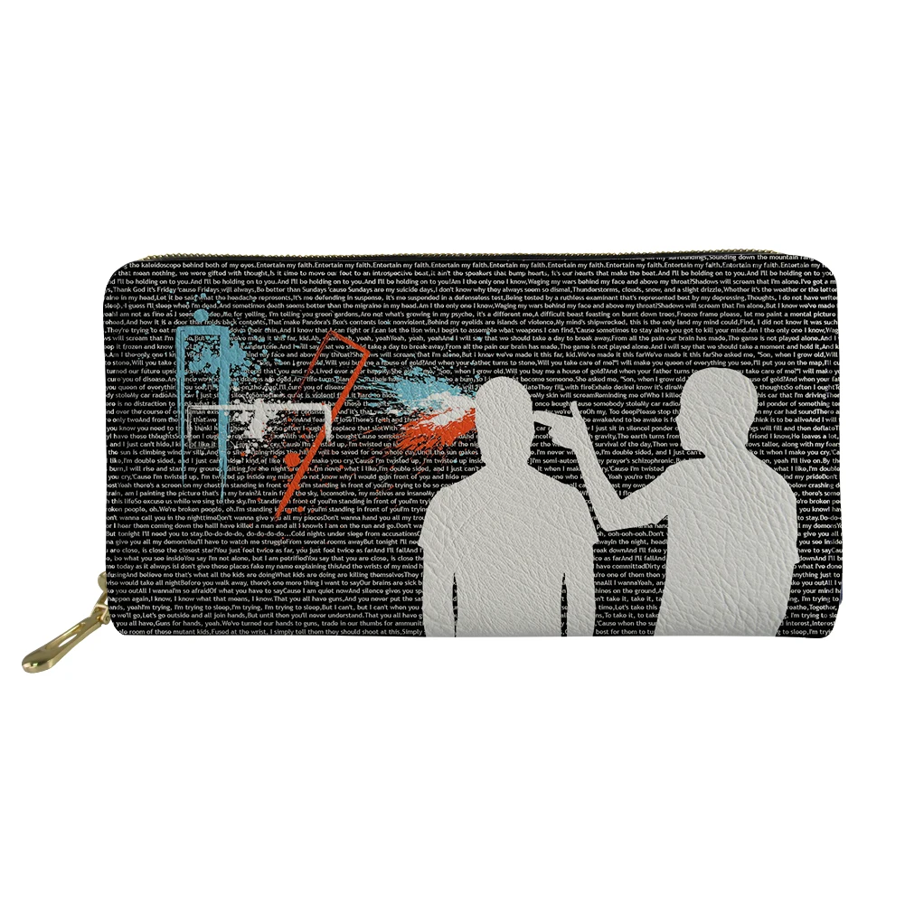 Кошелек THIKIN Twenty One Pilots для женщин, дорожный Длинный кошелек из искусственной кожи, функциональный Модный женский кошелек с отделением для монет на заказ