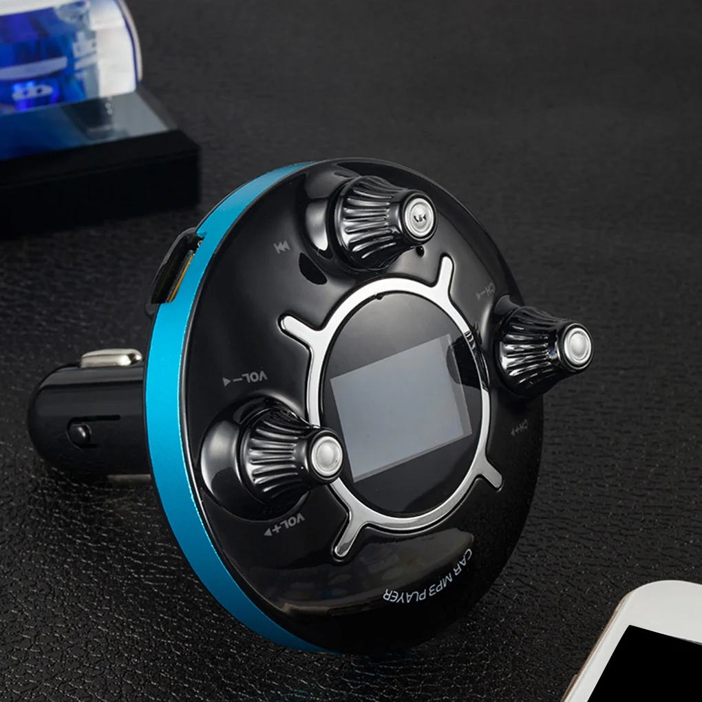 Bluetooth FM передатчик Handsfree автомобильный комплект 1,3 дюймов ЖК-дисплей TF карта/U диск MP3-плеер двойной USB зарядное устройство