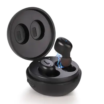 

Mini Wireless Bluetooth Earphone V 5.0 Waterproof Earbuds with Mic Portable Charging Box Bluetooth Headsets for Swimming