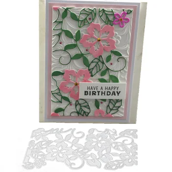 

Flower Leaf METAL CUTTING DIES Blossom Frame Stencil Scrapbooking Photo Album Card Paper Embossing Craft DIY
