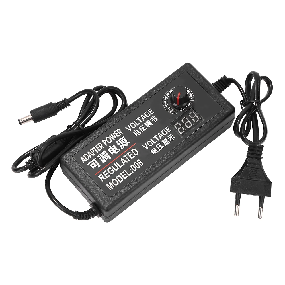Регулируемый DC 3V 24V 3A Универсальный адаптер с цифровым Экран дисплея 72W фары для