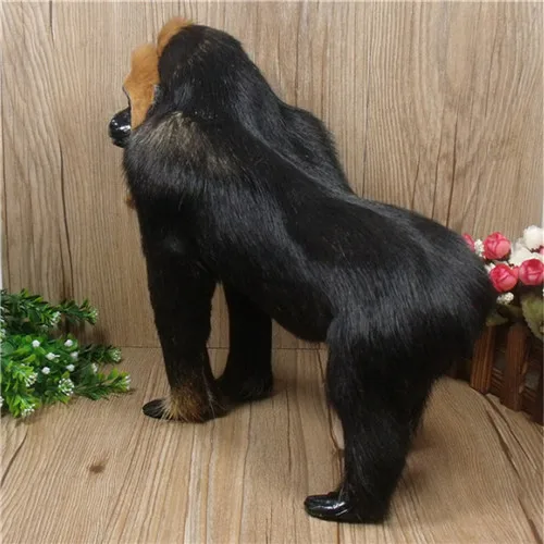 Fancytrader Simulation Animal Orangutan Plush Toy Doll Realistic Handmade Plastic&Fur Monkey Model Gifts for Children 29x15x28cm (4)