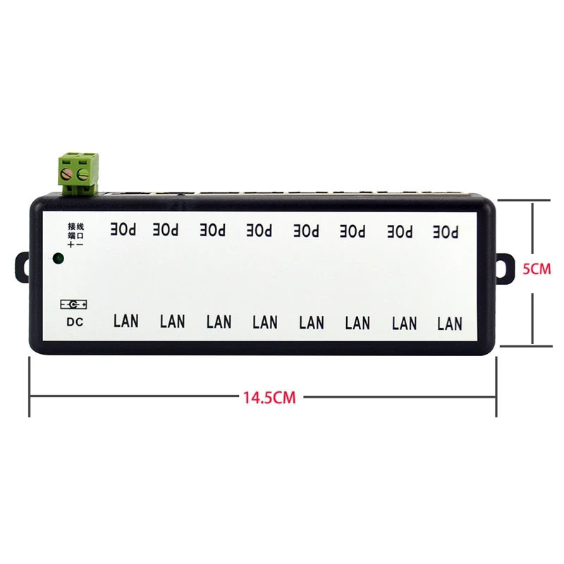 8 портов Poe инжектор Poe сплиттер для Cctv сети Poe камера мощность по Ethernet Ieee802.3Af