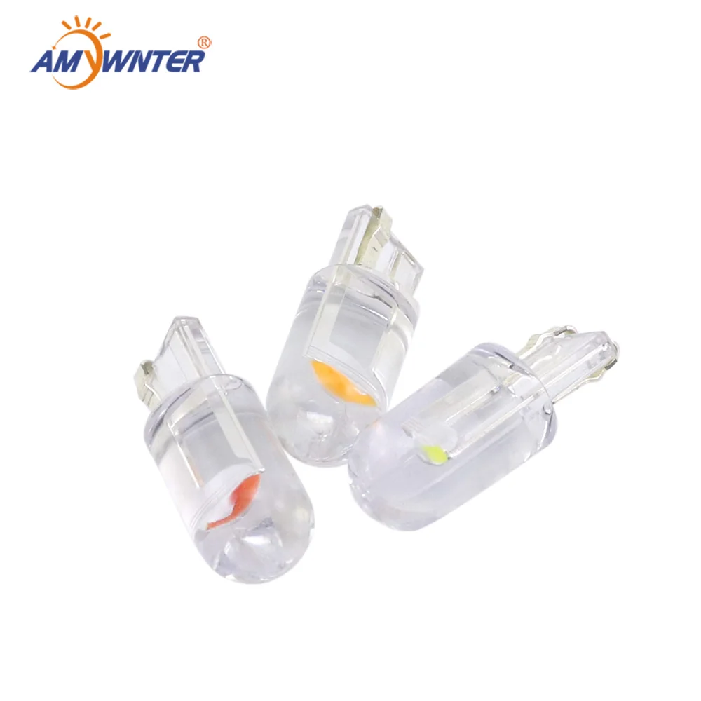 AMYWNTER 12V COB w5w Светодиодные Автомобильные T10 лампы для интерьера светильник чтения