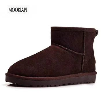 

In 2019, China's latest high-quality men's snow boots, real sheepskin, natural wool, short men's shoes, five colors