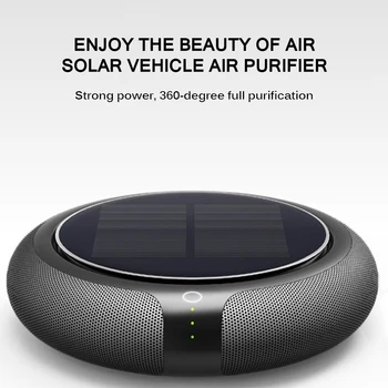 

Multiple Layers Filtration Mini Humidifier Vehicle Home No Noise Solar Power Filter Cleaner Purify Ionizer Anion Air Purifier