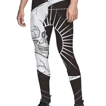 Магический массив Moon Sun Брюки с черепом мужские влагоотводящие скрытый карман для контроля животика мягкие пижамы вечерние до колен с 3D-принтом