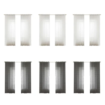 

1pc Modern Solid Color Tulle Curtains Windows Yarn Drapes Sheer for Living Room Bedroom Decoration