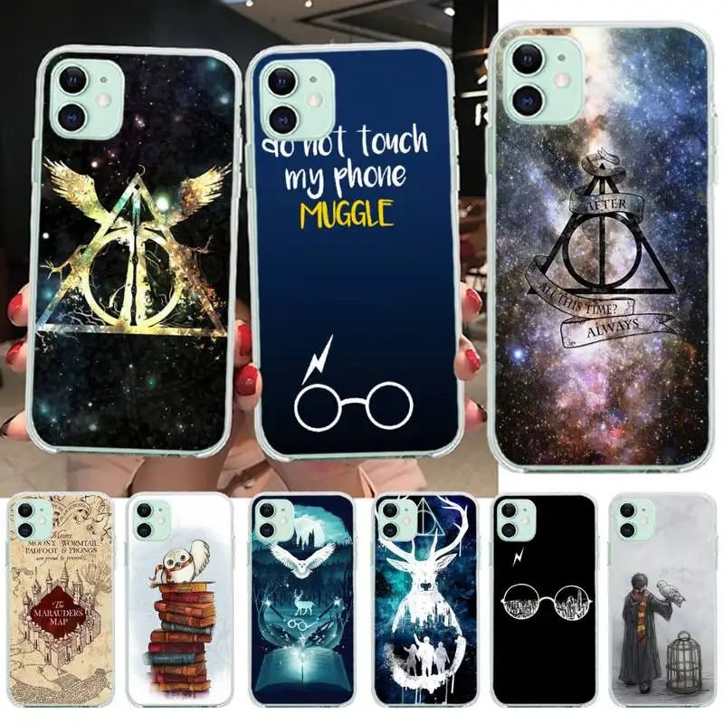Magics Potters Wand H-Harries Phone Case For iphone 13 12 11 Pro Max Mini XS 8 7 Plus X SE 2020 XR Silicone Soft Cover |