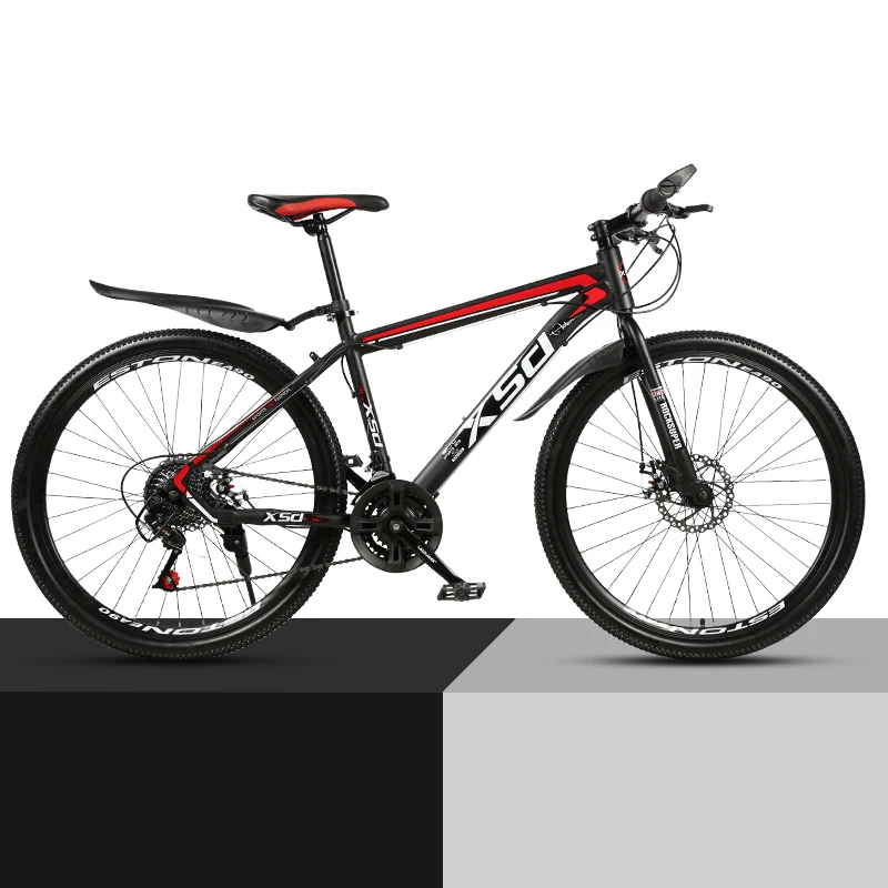 26-Inch 21/24/27 Speed Mountain Bicycle Shock Absorption And Speed Change Mechanical Disc Brake Student Adult Bike