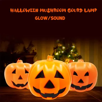 

Halloween Voice-Activated Glowing Lanterns Electric Pumpkin Projection Lamp Toy Halloween Talking Animated Pumpkin Decoration