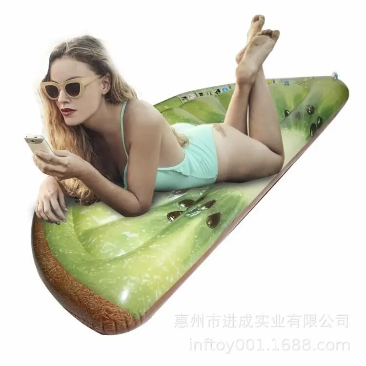 

PVC Kiwi Fruit PCs Floating Row Inflatable Kiwifruit Floating Bed Factory Profession Production Every Emulational Fruit Floating
