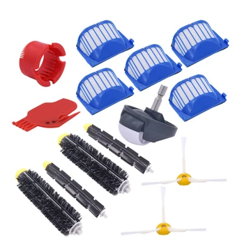 

Brushed and Flexible Impact Brush 3 Armed Brush Aero Vac Filter Kit for Irobot Roomba 600/620/630/650 Vacuum Cleaner Accessories