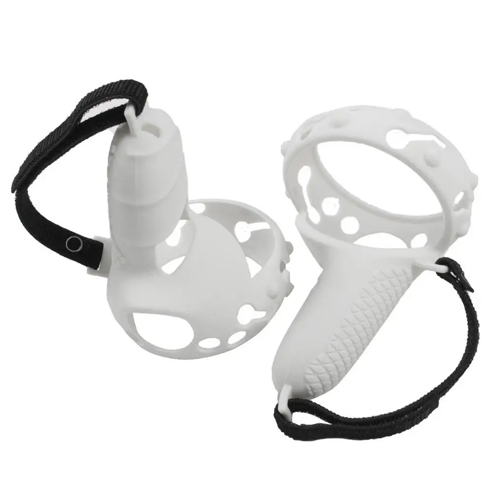 For Oculus Ques 2 VR Touch Controller Grip Cover Adjustable 3in1 Silicone Cover Handle Protective Sleeve for Oculus Quest2 