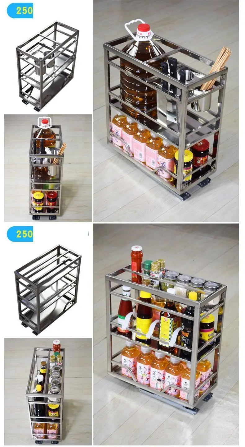 De Cosina Rangement Кухня Кладовая Органайзер аксессуары из нержавеющей стали Cozinha Органайзер Cocina кухонный шкаф корзина