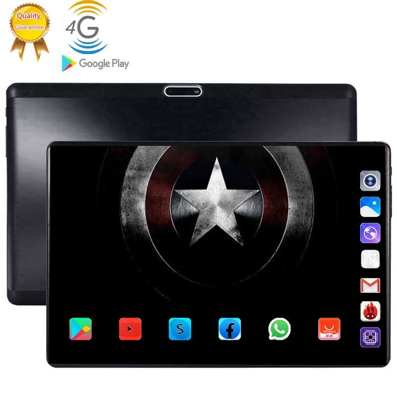 

2020 Tablet 128G Global Bluetooth Wifi Android 9.0 10.1 inch tablet Octa Core 4G LTE 6GB RAM 128GB ROM 2.5D Screen Tablets pc