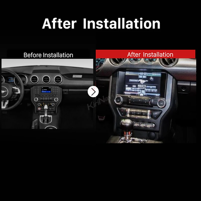 Kirinavi 8 ''Android автомобильный радиоэкран для Ford Mustang мультимедийный автомобильный dvd-плеер Android Gps навигация- Bluetooth wifi