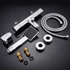 Chrome Telephone Type Wall-Mounted Thermostatic Shower Faucet Set Bathroom Faucet Hot And Cold Bathroom Tap Mixed Valve Bathtub 6