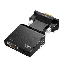 Adaptateur mâle vers femelle HDMI vers VGA, convertisseur Audio vidéo numérique vers analogique 1080P pour tablette