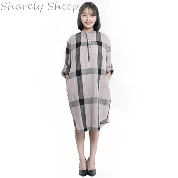 

Maternity Summer Plaid Breastfeeding Dresses Clothes Pregnancy Pregnant Women Feeding Long Sleeve Nursing Maxi Dress Baby Shower