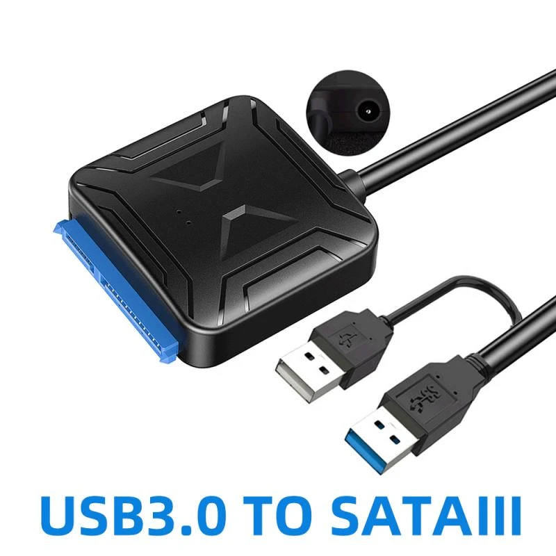 Usb Sata 3 0 Cable Sata To Usb 3 0 2 0 Adapter Up To 6 Gbps Support 2 5 3 5 Inch External Ssd Hdd Hard Drive 22 Pin Sata Iii Computer Cables Connectors Aliexpress