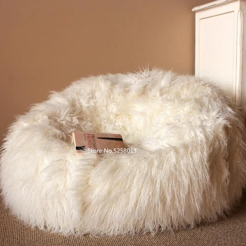 Large Island Design Original Bean Bag Fur Lounger Elegant And High Warm Soft Beanbag Sofa Cushion Living Room Sofas Aliexpress