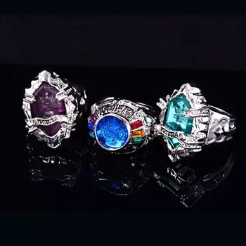 

7Pcs/Set Katekyo Hitman Reborn Vongola Alloy Rings Anime Cosplay Fashion Jewelry