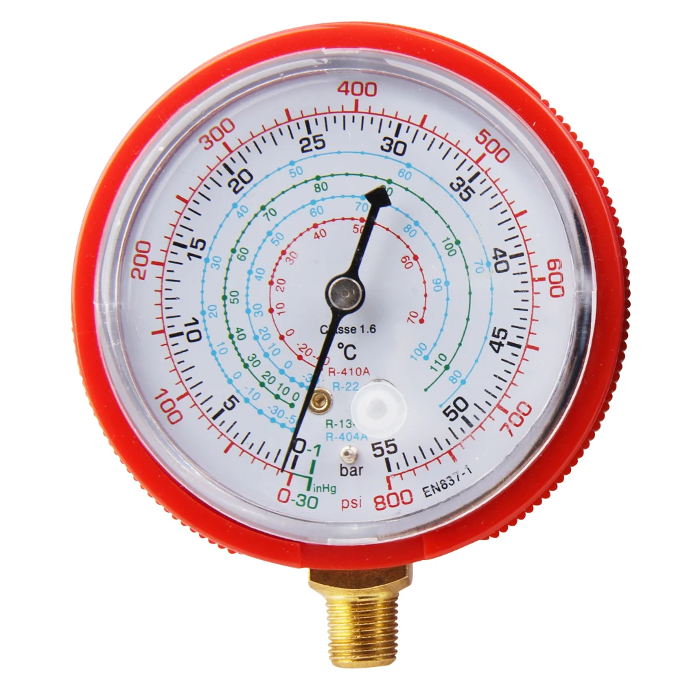 Car Auto Low&High Pressure Gauge Refrigeration AC Air Conditioner Manifold Gauge R134A