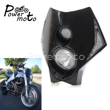 

X2 Dual Sport Halogen & LED Off-Road Headlight MX Enduro Headlamp For Honda Yamaha Suzuki KTM Supermoto Front Running Light Mask