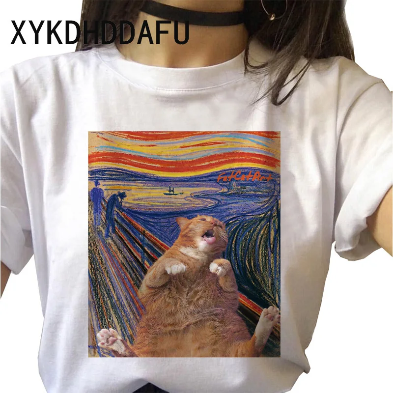 Van Gogh T Shirt Women New Fashion Art Graphic Tshirt  Ulzzang Aesthetic  Female Clothes Casual Grunge Aesthetic T-shirt Top Tee