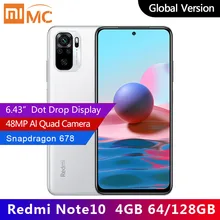 Xiaomi Redmi Note-10 Smartphone Snapdragon 678 64gb 4gbb Adaptive Fast Charge Octa Core