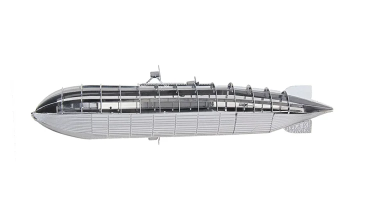 Металлическая 3D объемная головоломка без клея DIY Сборная модель Zeppelin дирижабль железная коробка