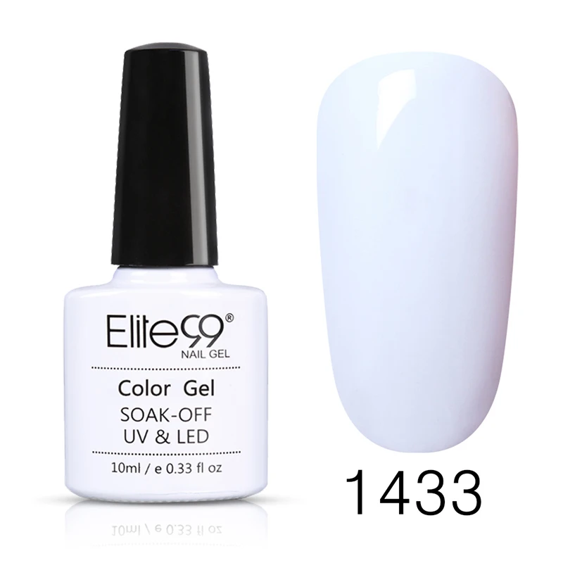 Elite99 Soak Off 10ml Pure Color UV Gel Nail Polish Vernis Semi Permanent Nail UV Polish Hybrid Varnish Nail Art Manicure Nails - Цвет: P-G1433