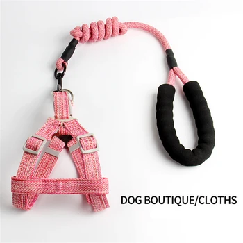 

New Dog Soft Adjustable Reflective Harness Pet Walk Out Harness Vest Collar Strap For Small Medium Dog Leash Pets Cat Puppy Vest