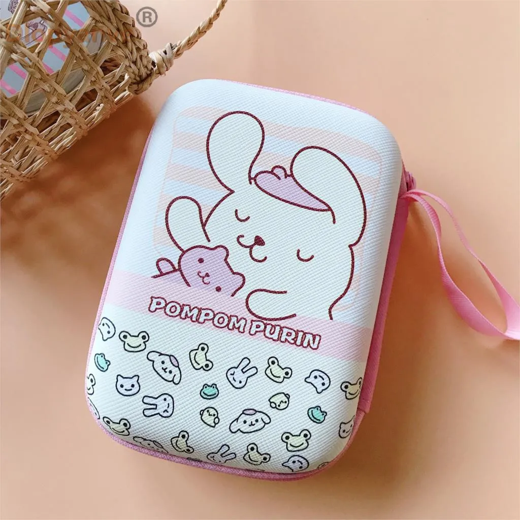 Коробка для наушников на молнии сумка Мелодия Две звезды Cinnamoroll Dumbo Сейлор Мун Единорог леопардовый узор 9,5 см* 13,3 см - Цвет: 01