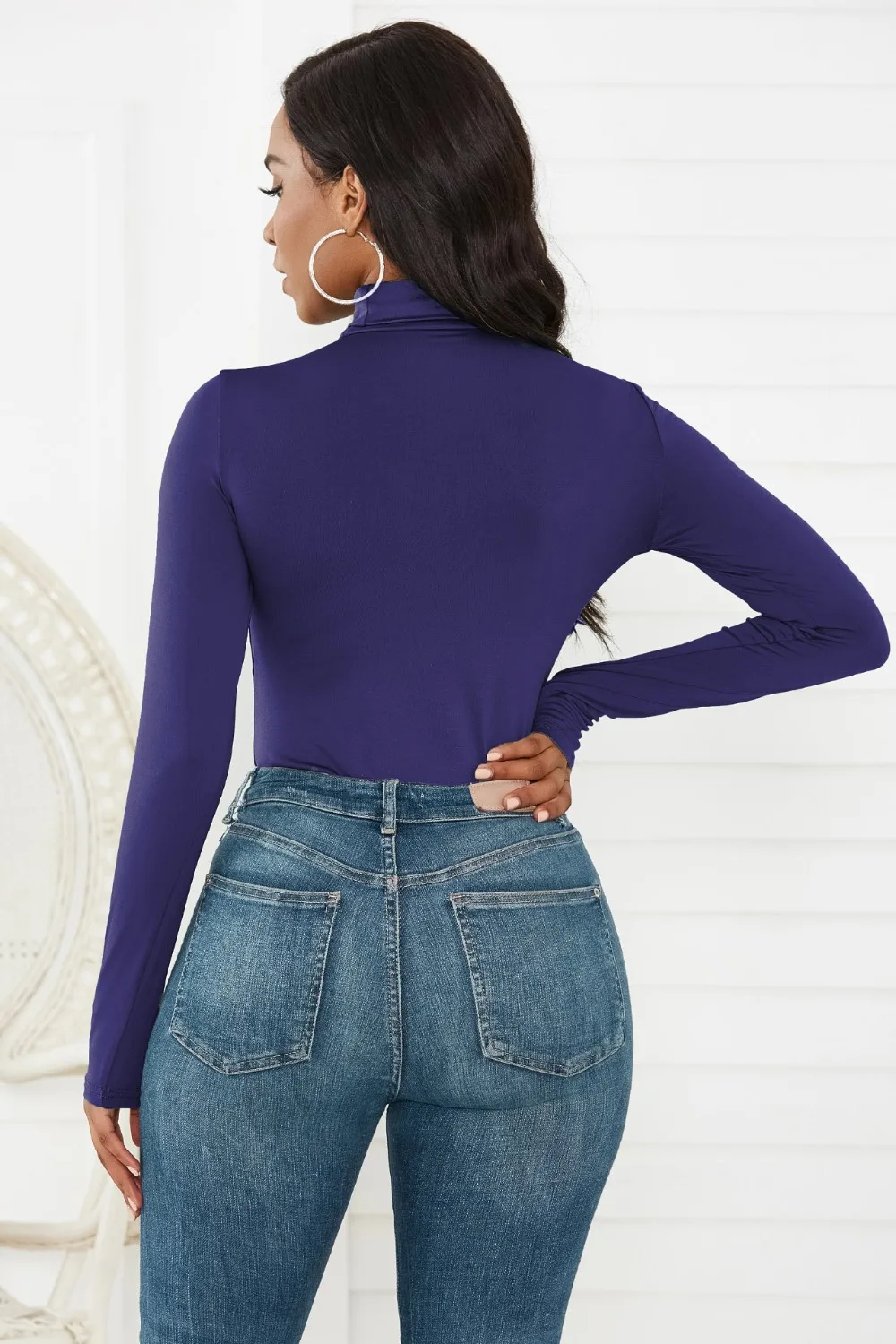 Sexy turtleneck jumpsuit women bodysuit party club high street pants ladies jumpsuit solid long sleeve bodycon female tops bodys