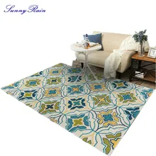 SunnyRain 1 шт. Короткие Плюшевые ковры для спальни ковры и маленькие коврики для гостиной кухонный коврик моющийся