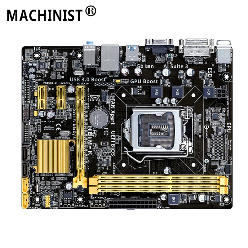 

For ASUS H81M-K Desktop motherboard Intel H81 LGA 1150 Micro ATX DDR3 16GB SATA3.0 USB2.0 100% fully Tested Free shipping