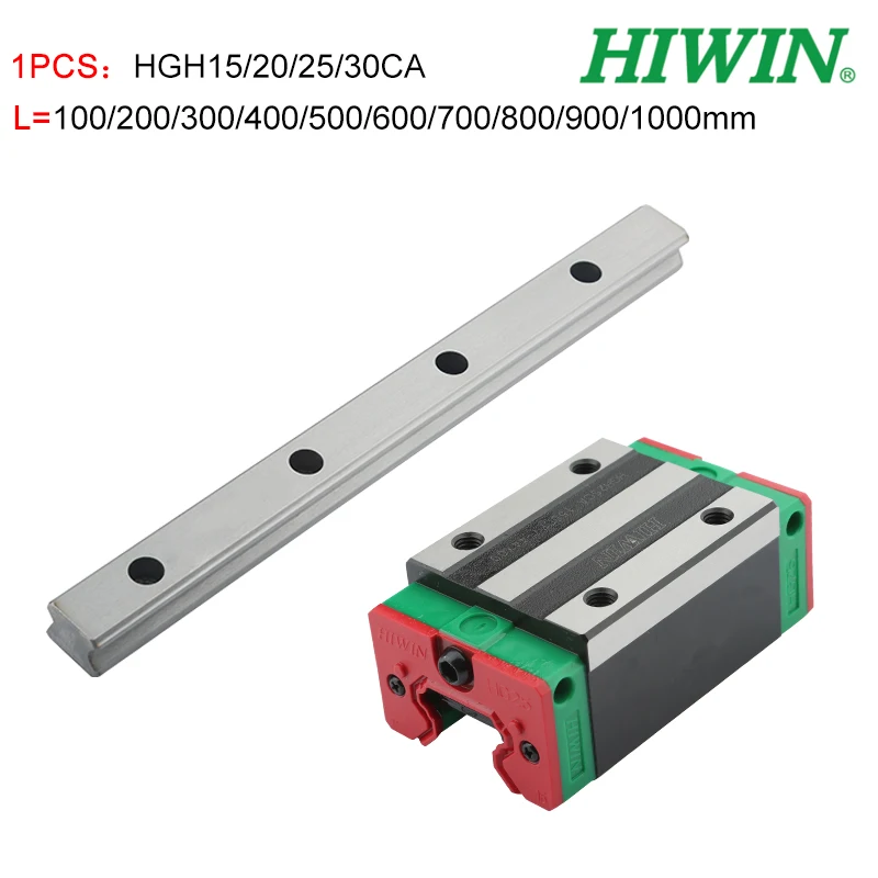 New Hiwin HGH20CAZAC Square Block Linear Guides HGH20 Series up to 4000mm Long 