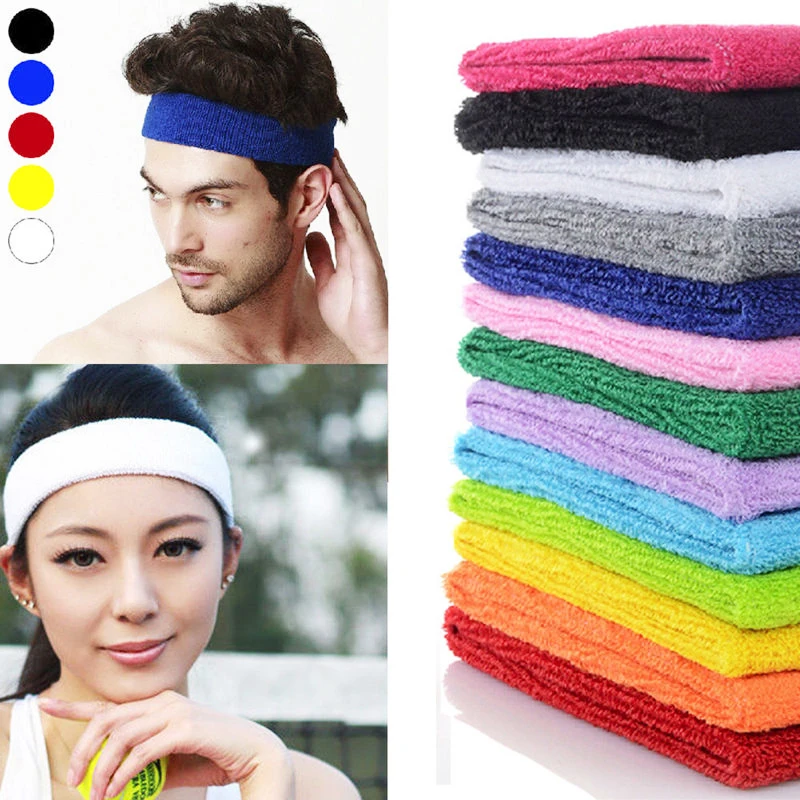 

Summer Fashion Sport Headband 2019 New Arrivals Women Hair Accessories Black Red Girls Men Solid Hair Ties Cloth Hair Jewelry