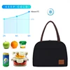 Aosbos Fashion Portable Cooler Lunch Bag Thermal Insulated Solid Tote Bags Large Food Picnic Lunch Box Bag for Men Women Kids ► Photo 3/6