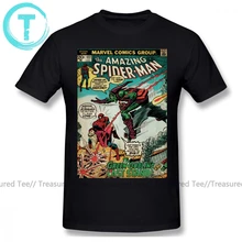 Футболка «Человек-паук» футболка с логотипом «Удивительный Человек-паук» 4xl хлопковая Футболка модная забавная Мужская футболка с коротким рукавом и графикой