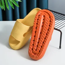 

Platform Shoes High Quality Summer Women Slippers New Home Thick Bottom Non-slip Woman Slides Ladies Bathroom Home Shoes Mute