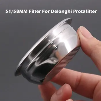 

Coffee Powder Bowl For Delonghi 51MM/58MM Protafilter Funnel Stainless Steel Filter Basket Espresso Coffee Machine Brewing Tool