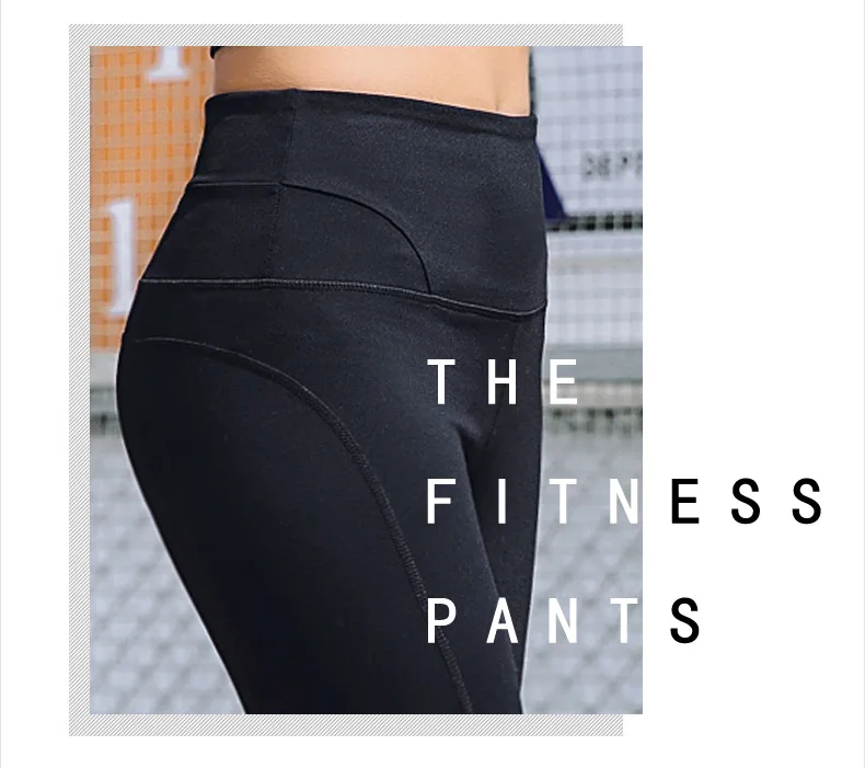 New Style High-waisted Exaggerates Hips Fitness Pants Running Yoga Quick Drying Pants Ultra-stretch Breathable Gymnastic Pa