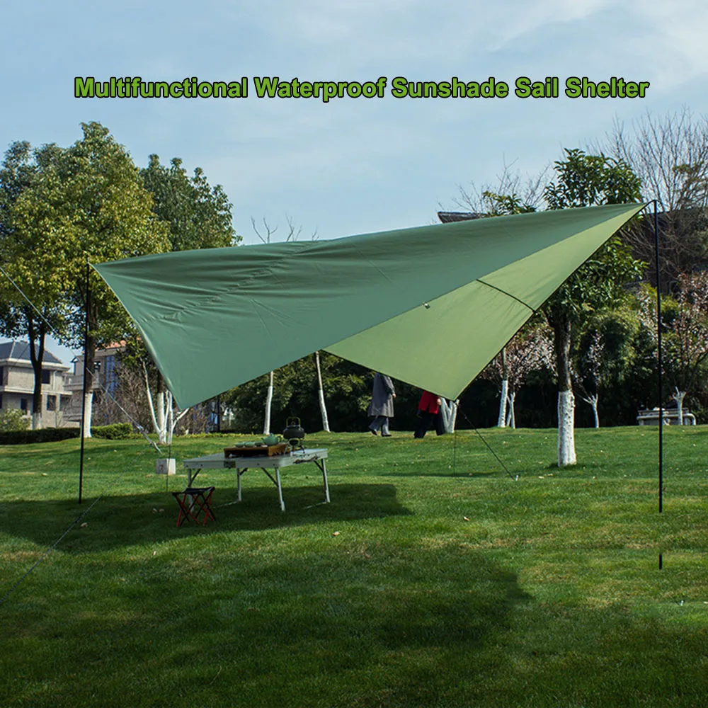 Водонепроницаемый прямоугольник солнцезащитный козырек Парус Навес патио тент ткань УФ/Дождь Устойчив палатка гамак брезент для пикника солнцезащитный козырек