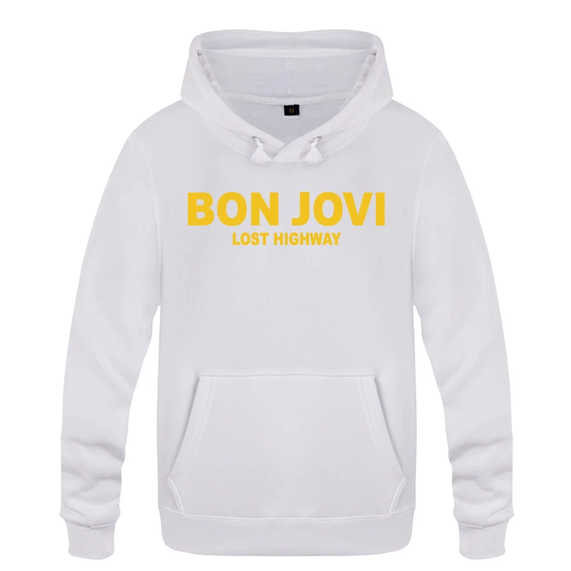 BAY HUAT Lost High Way Bon Jovi рок толстовки для любителей музыки мужские с капюшоном флисовый пуловер толстовки - Цвет: BAY HUAT