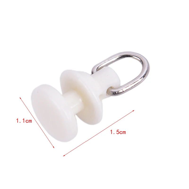 20pcs Curtain Track Glider Rail Curtain Hook Rollers Tracks Accessories